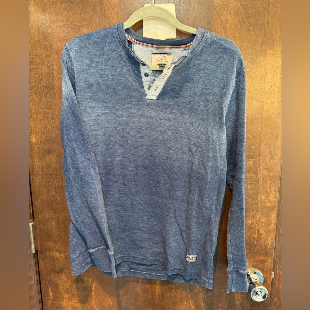 Men’s blue henley size S, Flag & Anthem brand